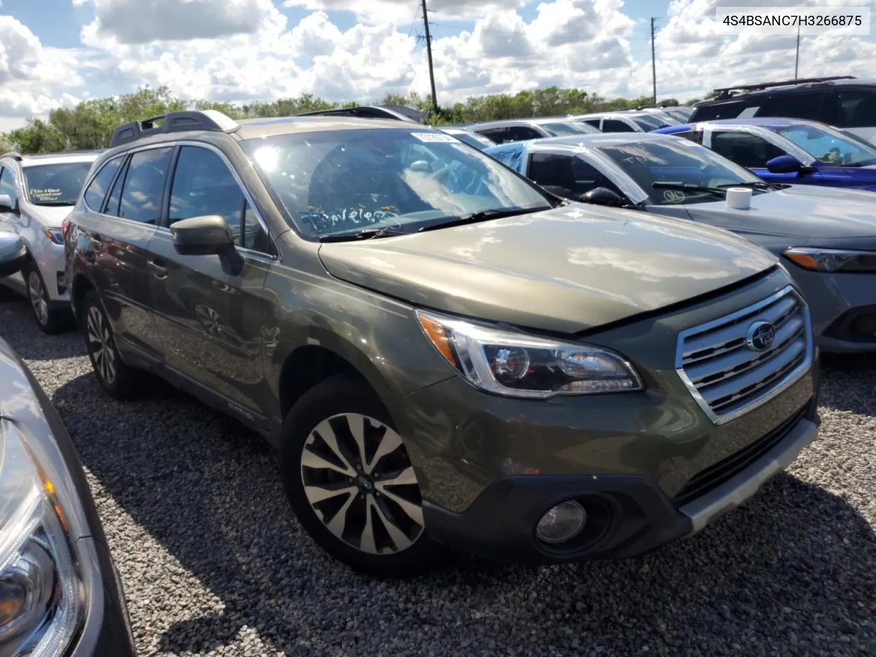 2017 Subaru Outback 2.5I Limited VIN: 4S4BSANC7H3266875 Lot: 73729734