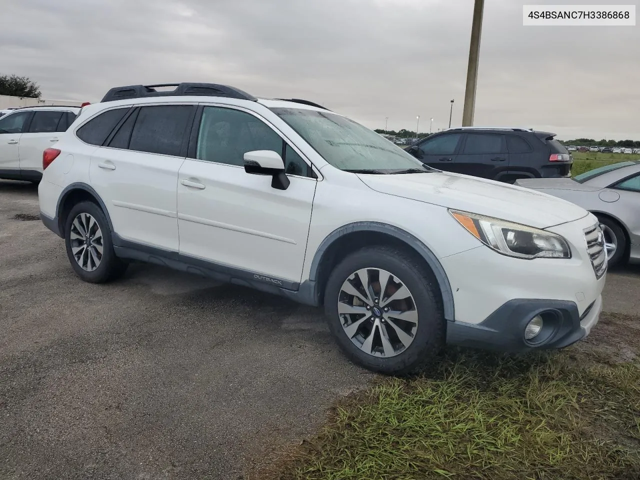 2017 Subaru Outback 2.5I Limited VIN: 4S4BSANC7H3386868 Lot: 73747794