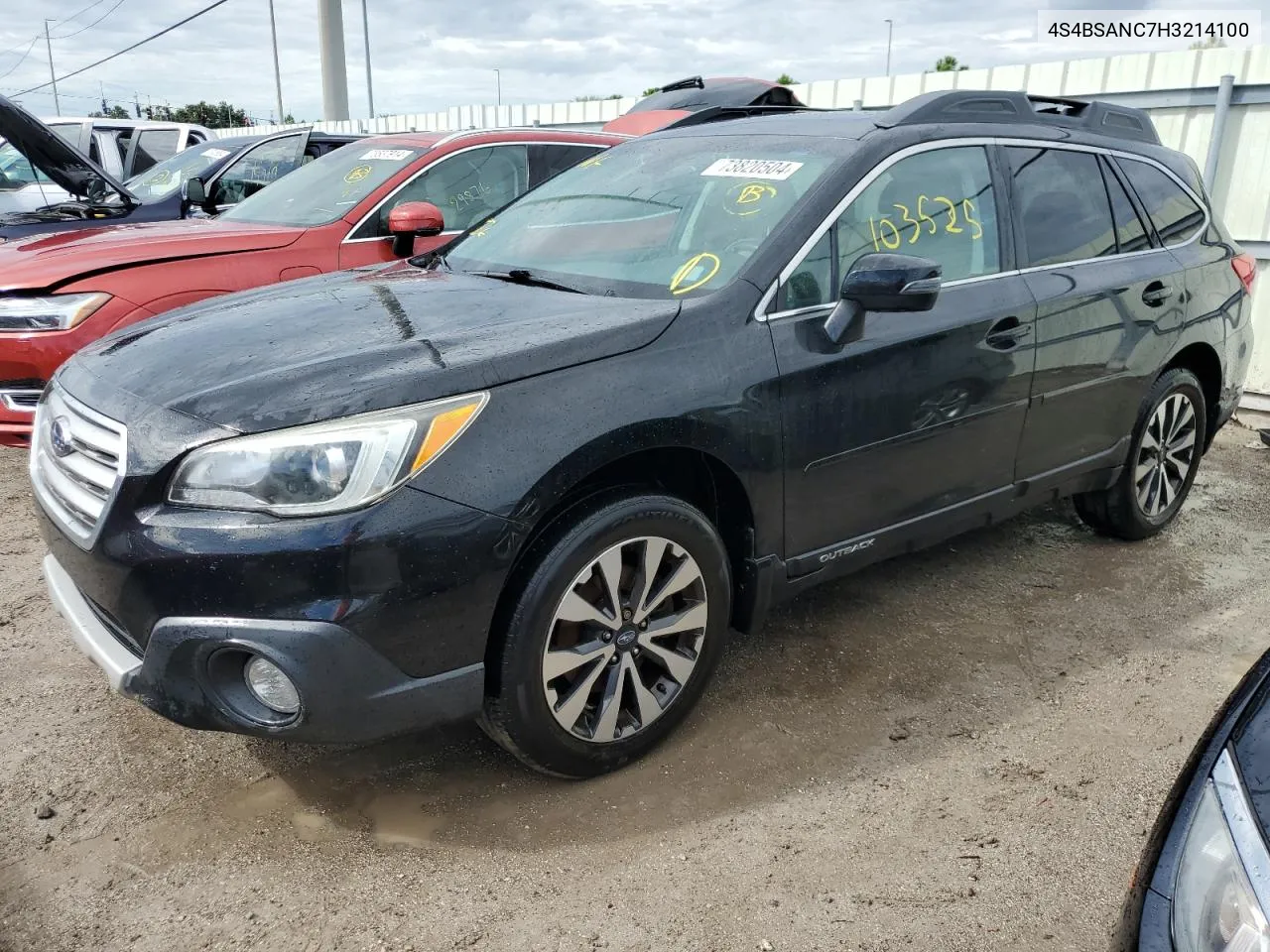 2017 Subaru Outback 2.5I Limited VIN: 4S4BSANC7H3214100 Lot: 73820504