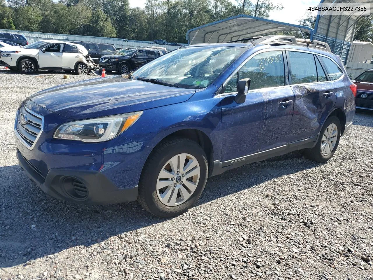 2017 Subaru Outback 2.5I VIN: 4S4BSAAC0H3227356 Lot: 73856084