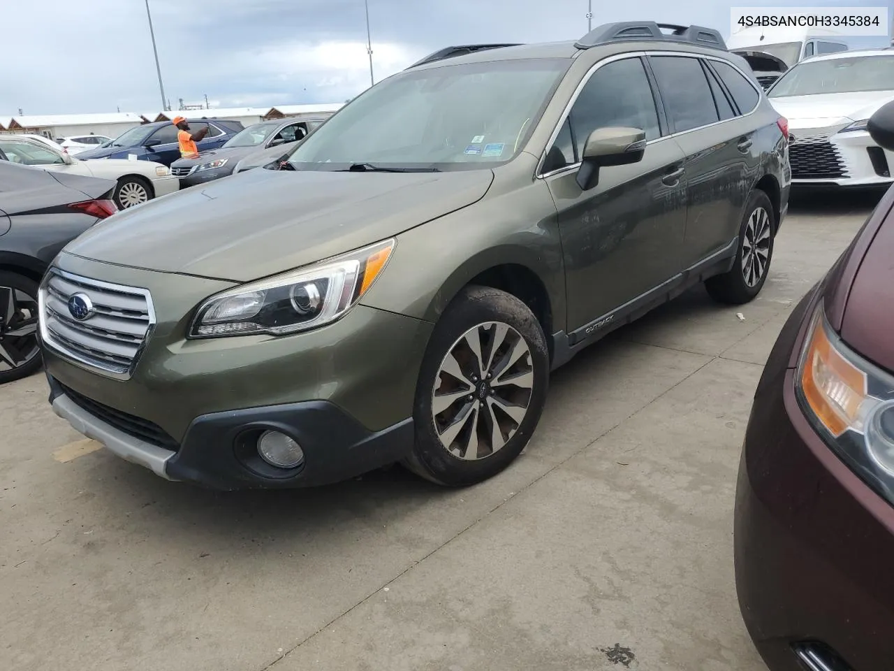 2017 Subaru Outback 2.5I Limited VIN: 4S4BSANC0H3345384 Lot: 73888764