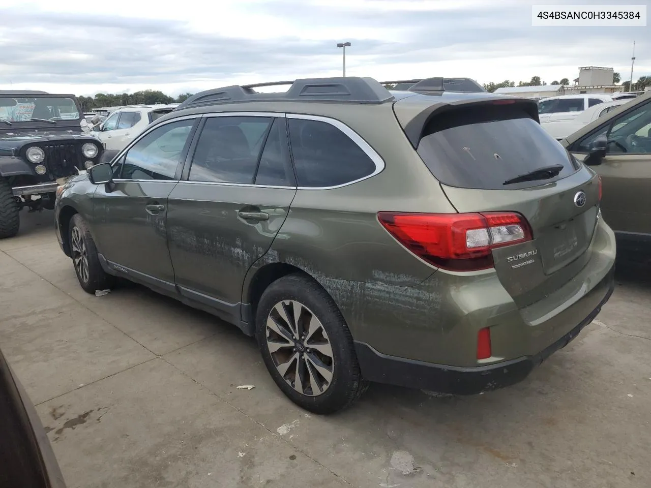 2017 Subaru Outback 2.5I Limited VIN: 4S4BSANC0H3345384 Lot: 73888764