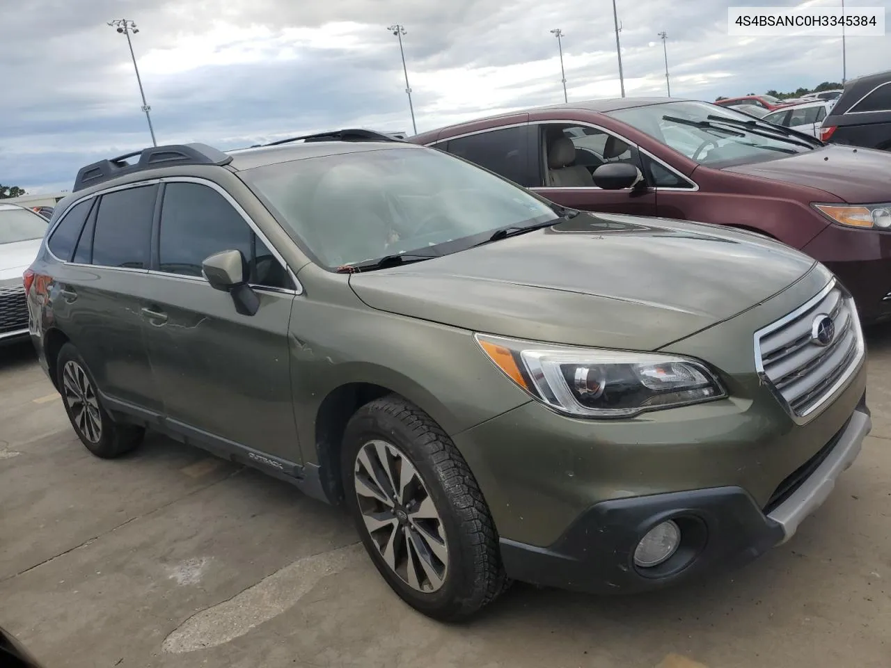 2017 Subaru Outback 2.5I Limited VIN: 4S4BSANC0H3345384 Lot: 73888764