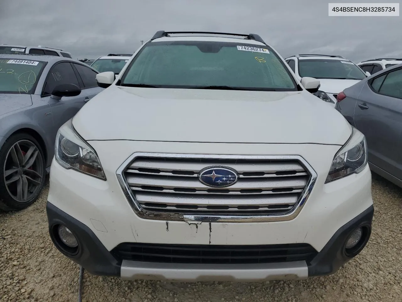 2017 Subaru Outback 3.6R Limited VIN: 4S4BSENC8H3285734 Lot: 74236274