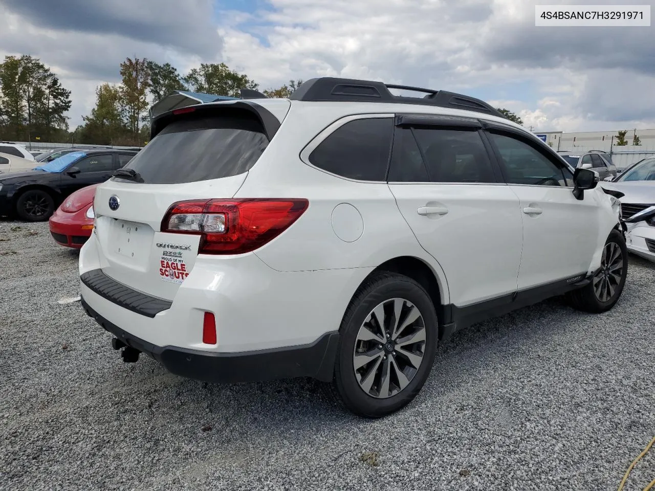 2017 Subaru Outback 2.5I Limited VIN: 4S4BSANC7H3291971 Lot: 74353114