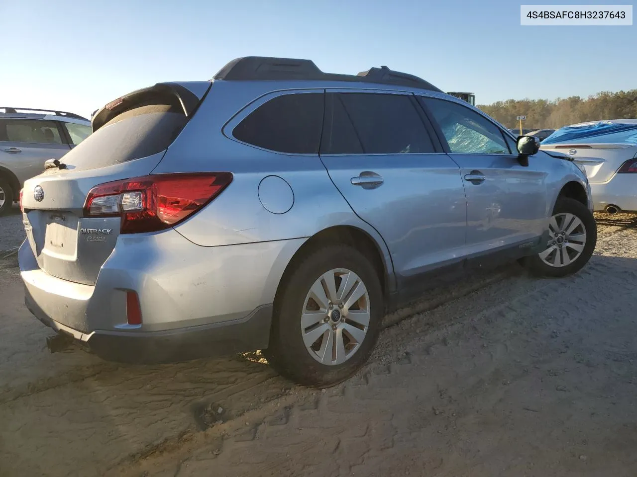 2017 Subaru Outback 2.5I Premium VIN: 4S4BSAFC8H3237643 Lot: 74623354