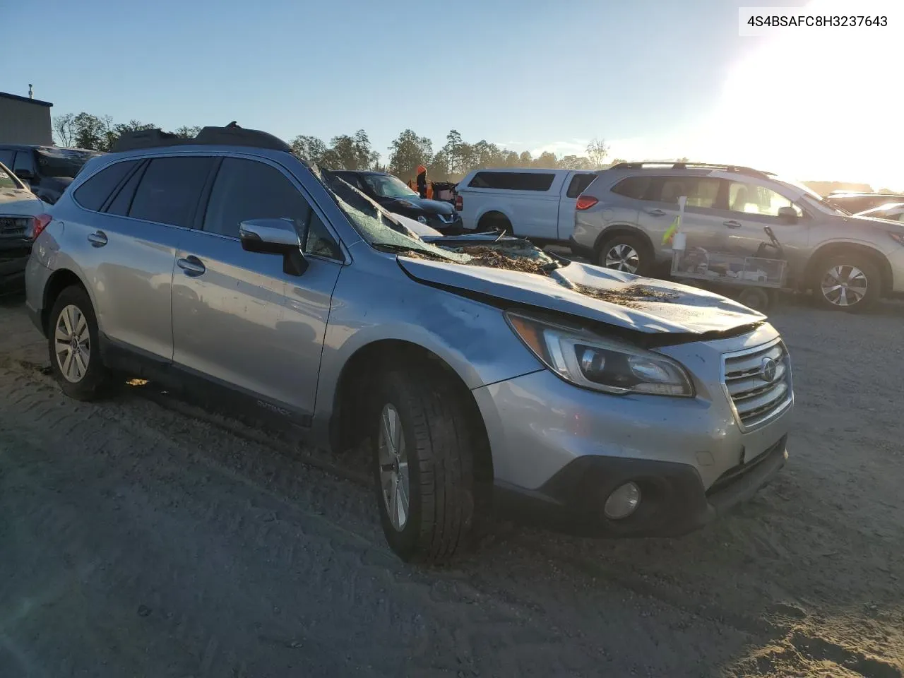 2017 Subaru Outback 2.5I Premium VIN: 4S4BSAFC8H3237643 Lot: 74623354