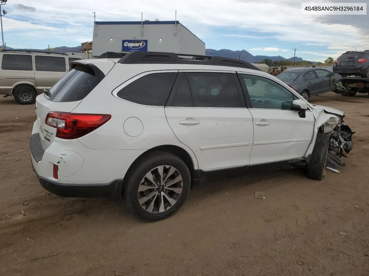 2017 Subaru Outback 2.5I Limited VIN: 4S4BSANC9H3296184 Lot: 75229744