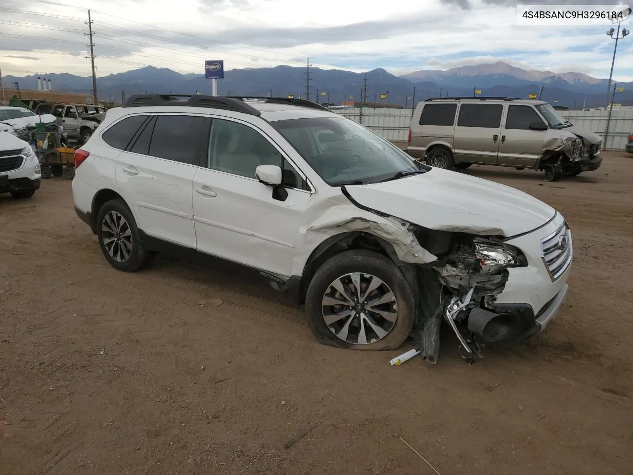 4S4BSANC9H3296184 2017 Subaru Outback 2.5I Limited