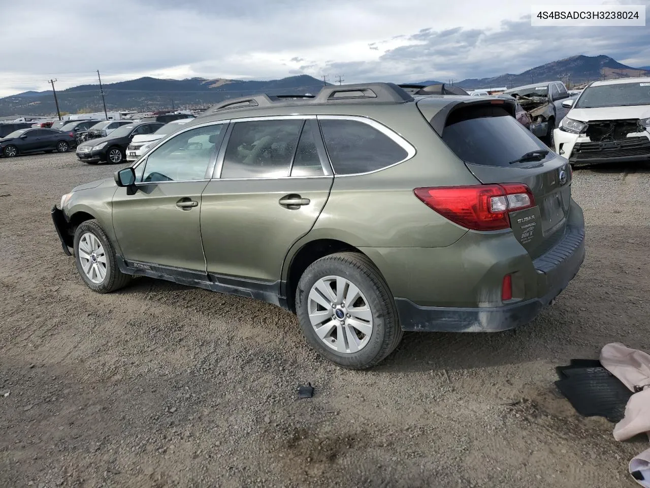 2017 Subaru Outback 2.5I Premium VIN: 4S4BSADC3H3238024 Lot: 75313724