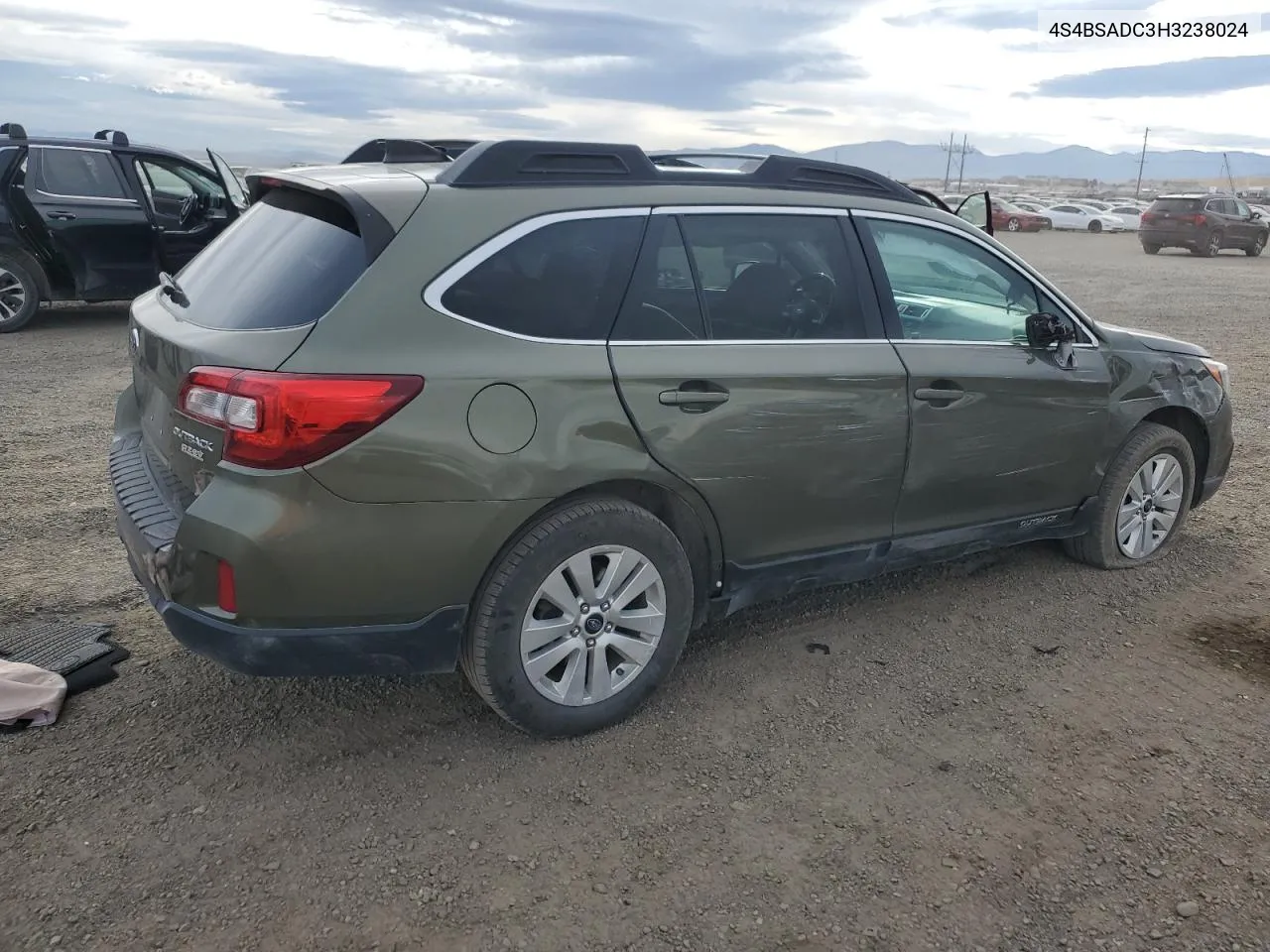 2017 Subaru Outback 2.5I Premium VIN: 4S4BSADC3H3238024 Lot: 75313724