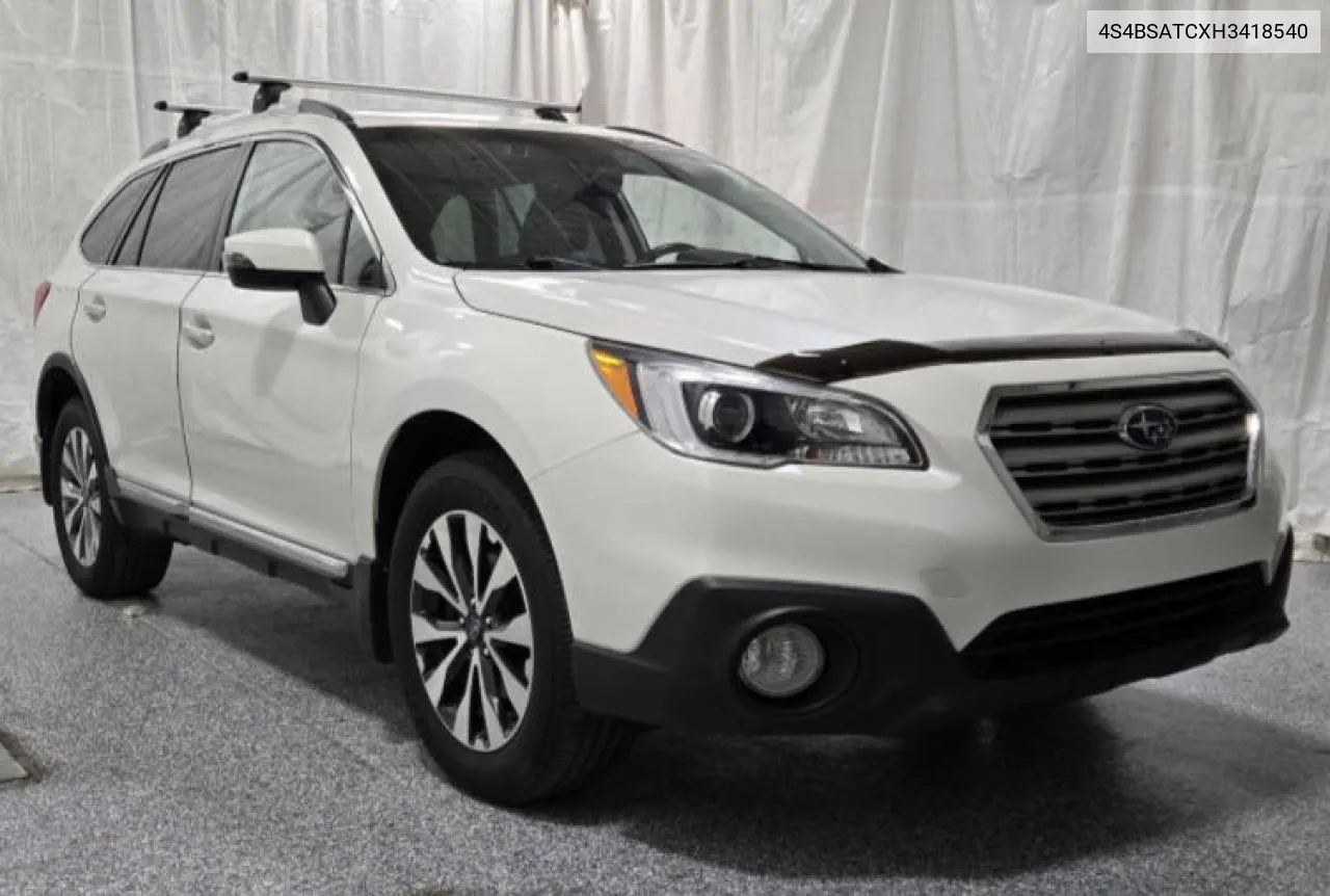 2017 Subaru Outback Touring VIN: 4S4BSATCXH3418540 Lot: 75369364