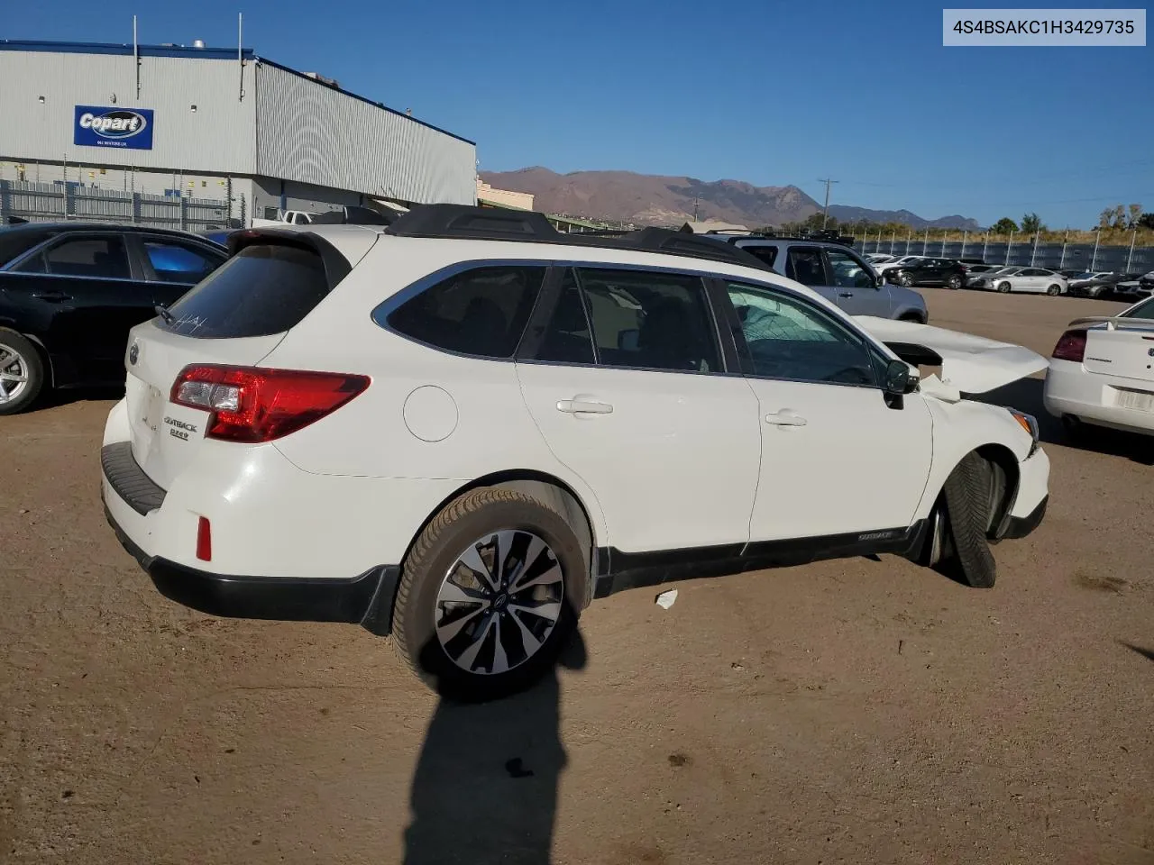 2017 Subaru Outback 2.5I Limited VIN: 4S4BSAKC1H3429735 Lot: 75822064