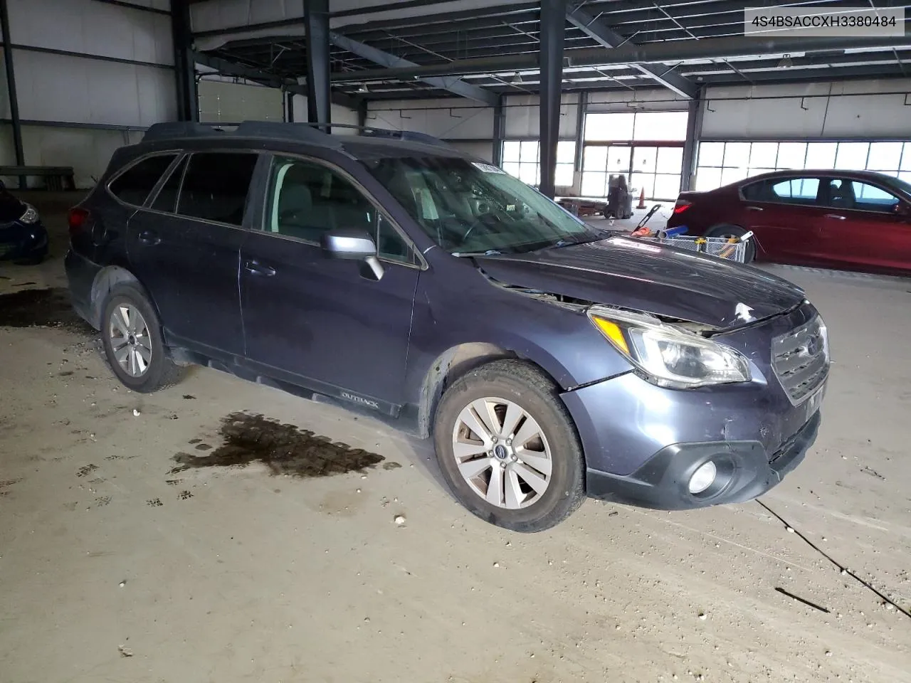 2017 Subaru Outback 2.5I Premium VIN: 4S4BSACCXH3380484 Lot: 75881394