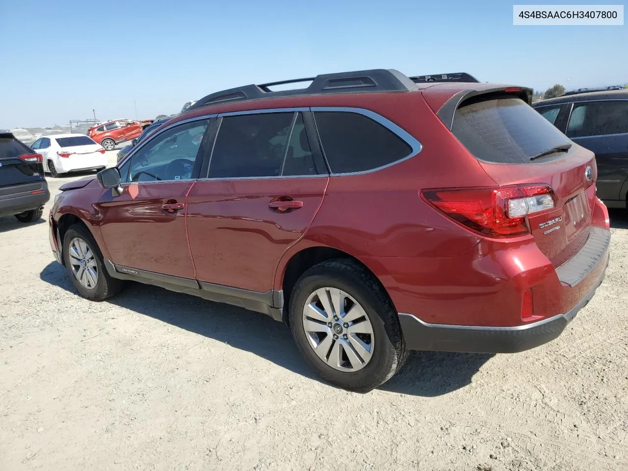 2017 Subaru Outback 2.5I VIN: 4S4BSAAC6H3407800 Lot: 75947274