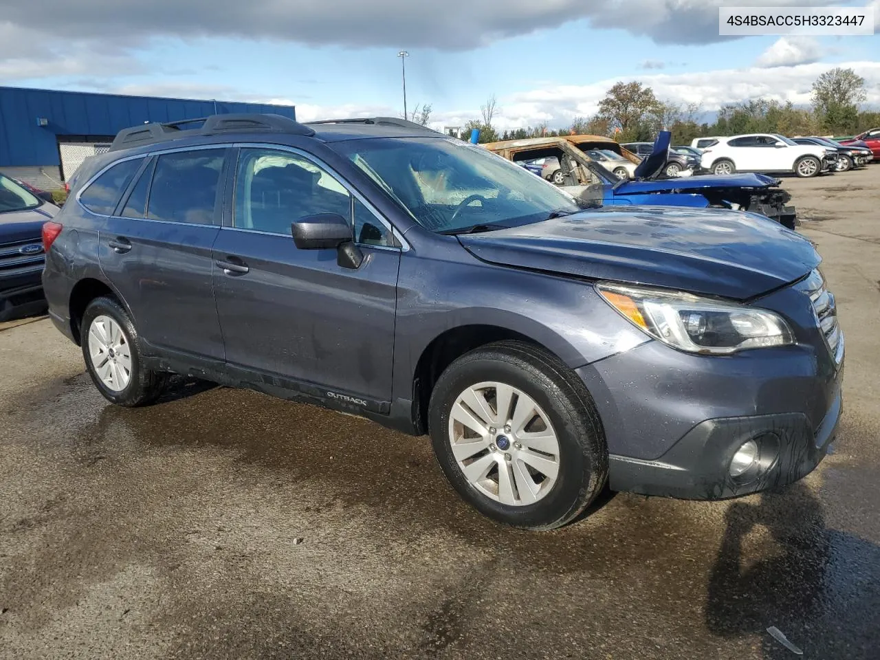 2017 Subaru Outback 2.5I Premium VIN: 4S4BSACC5H3323447 Lot: 76107114