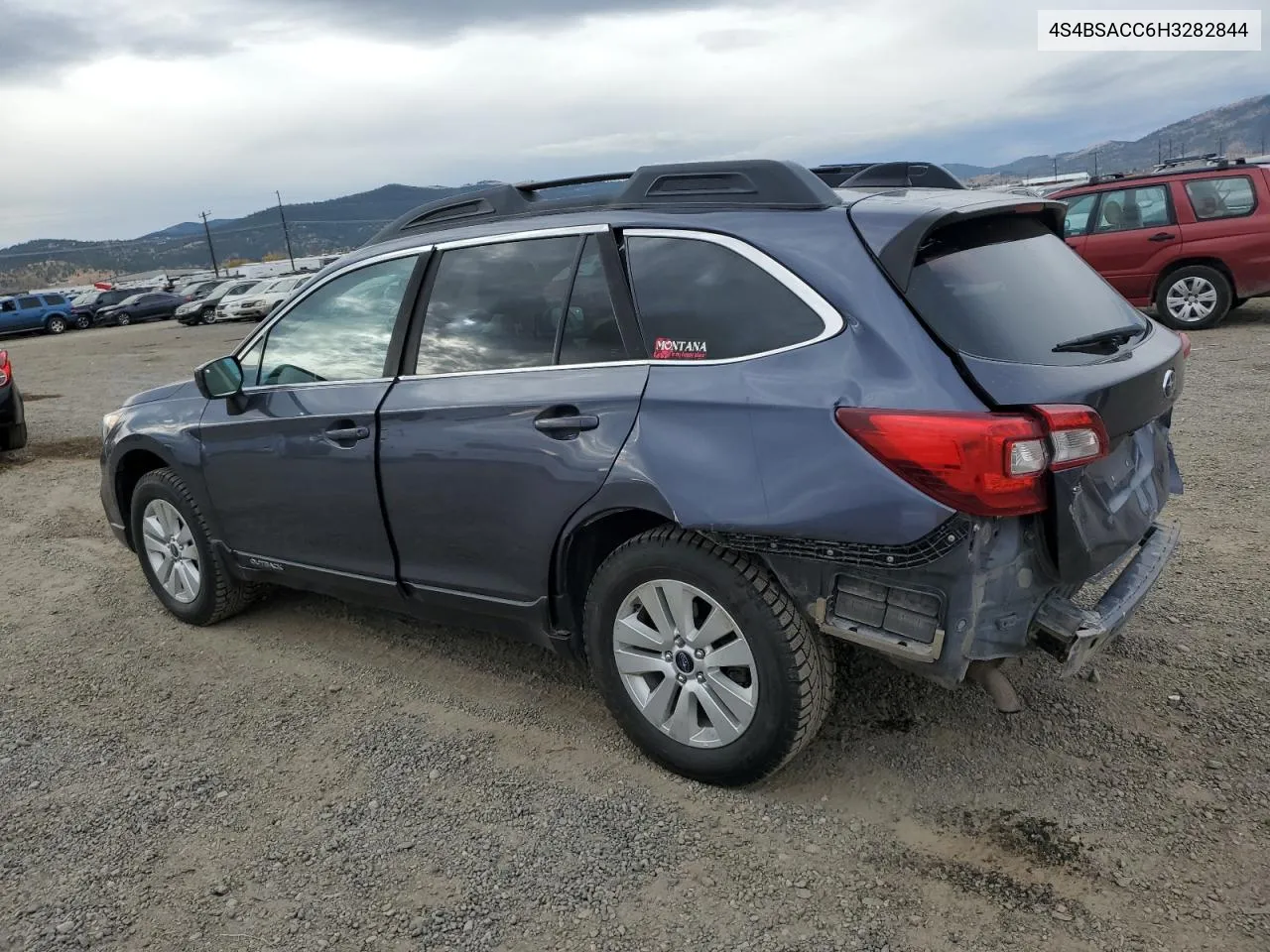 2017 Subaru Outback 2.5I Premium VIN: 4S4BSACC6H3282844 Lot: 76390664