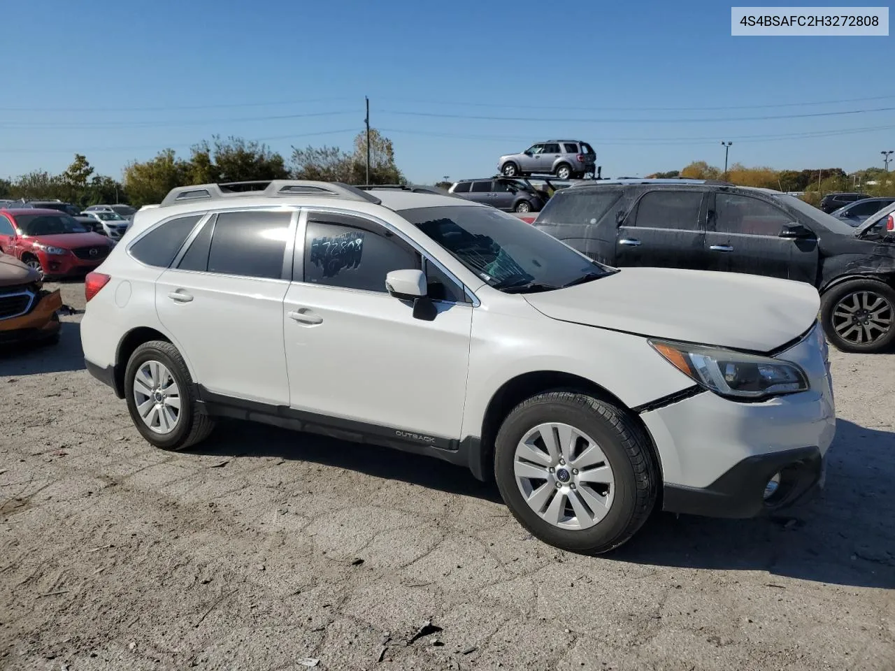 2017 Subaru Outback 2.5I Premium VIN: 4S4BSAFC2H3272808 Lot: 76510174