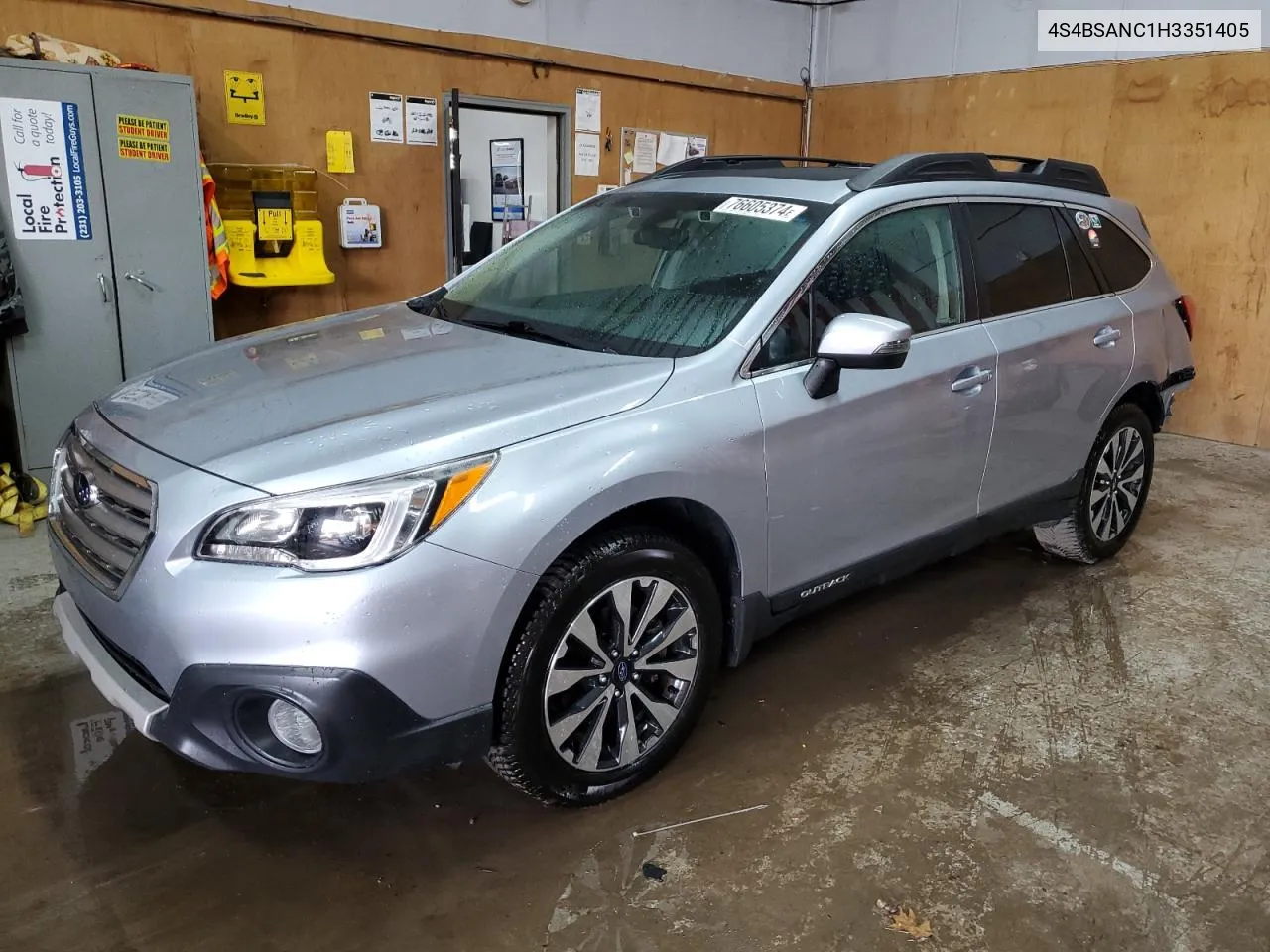 2017 Subaru Outback 2.5I Limited VIN: 4S4BSANC1H3351405 Lot: 76605374