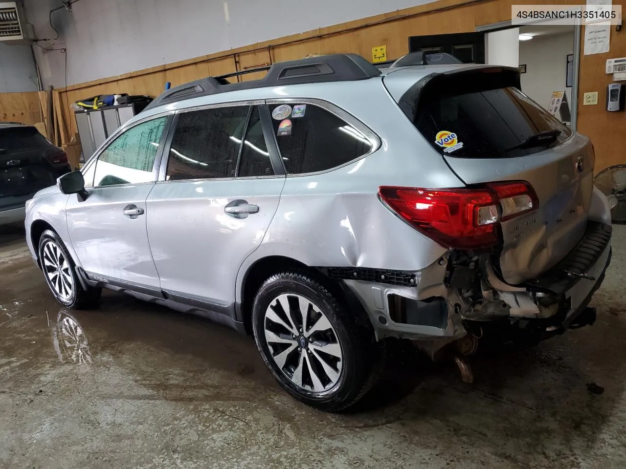 2017 Subaru Outback 2.5I Limited VIN: 4S4BSANC1H3351405 Lot: 76605374