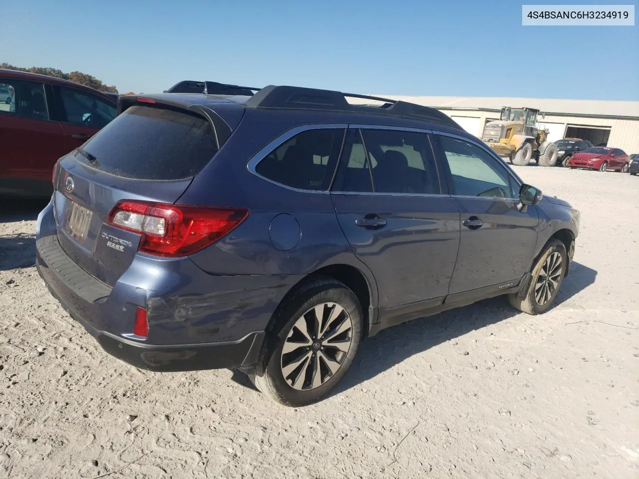 2017 Subaru Outback 2.5I Limited VIN: 4S4BSANC6H3234919 Lot: 76619824