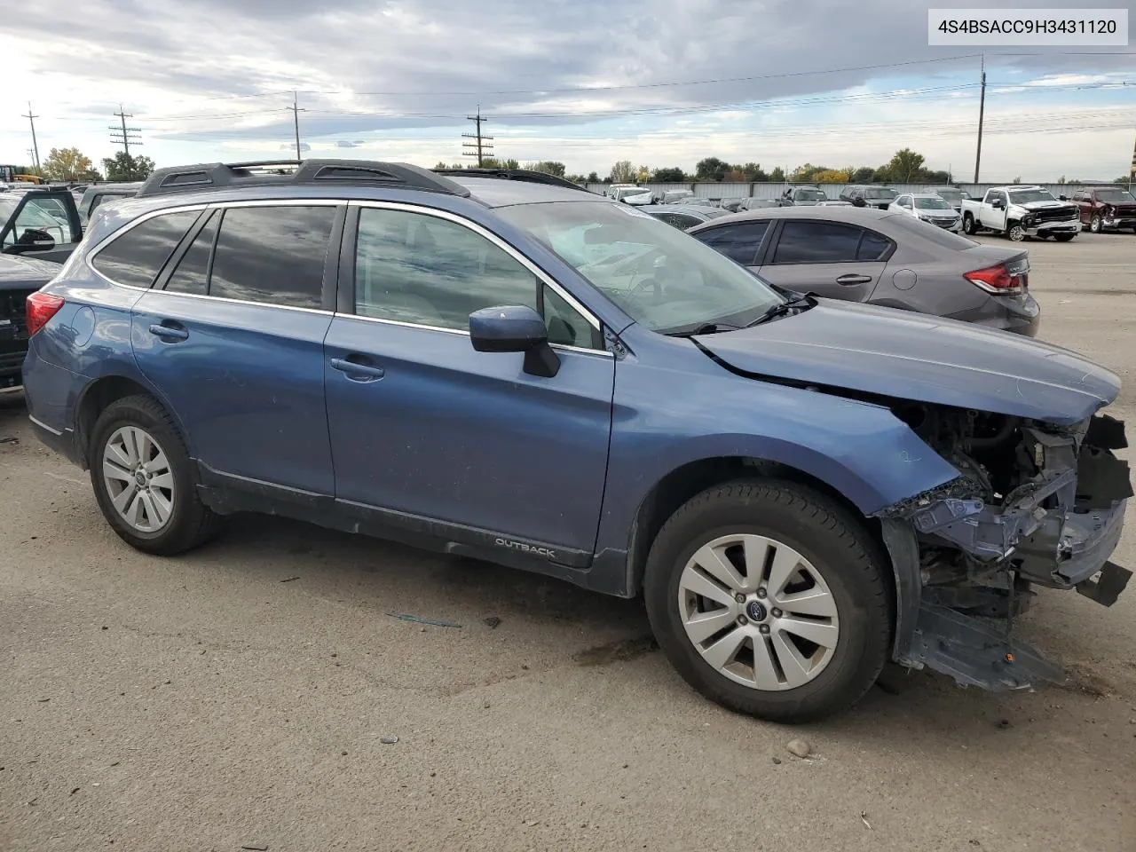 2017 Subaru Outback 2.5I Premium VIN: 4S4BSACC9H3431120 Lot: 76954944