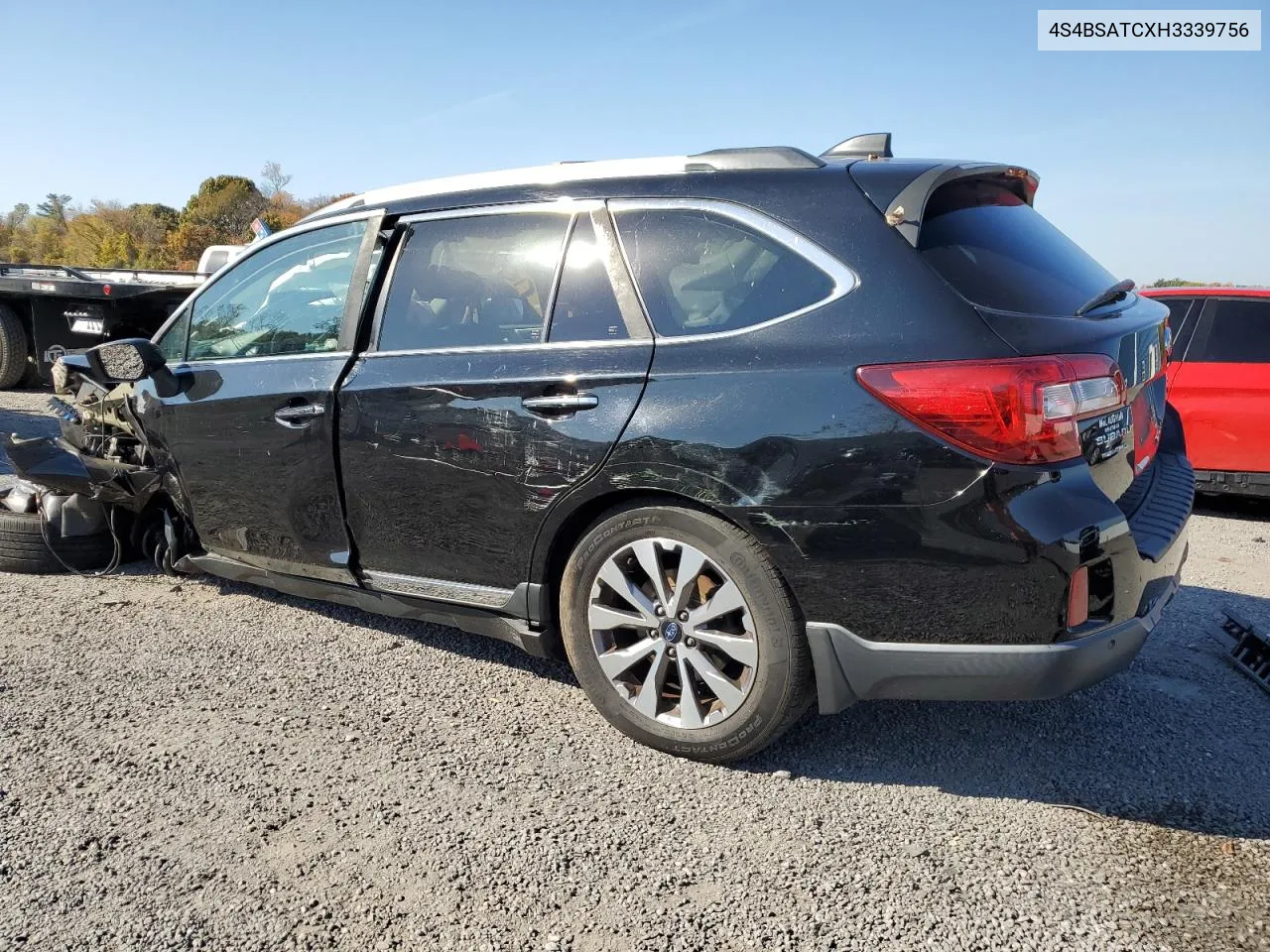 2017 Subaru Outback Touring VIN: 4S4BSATCXH3339756 Lot: 77060214