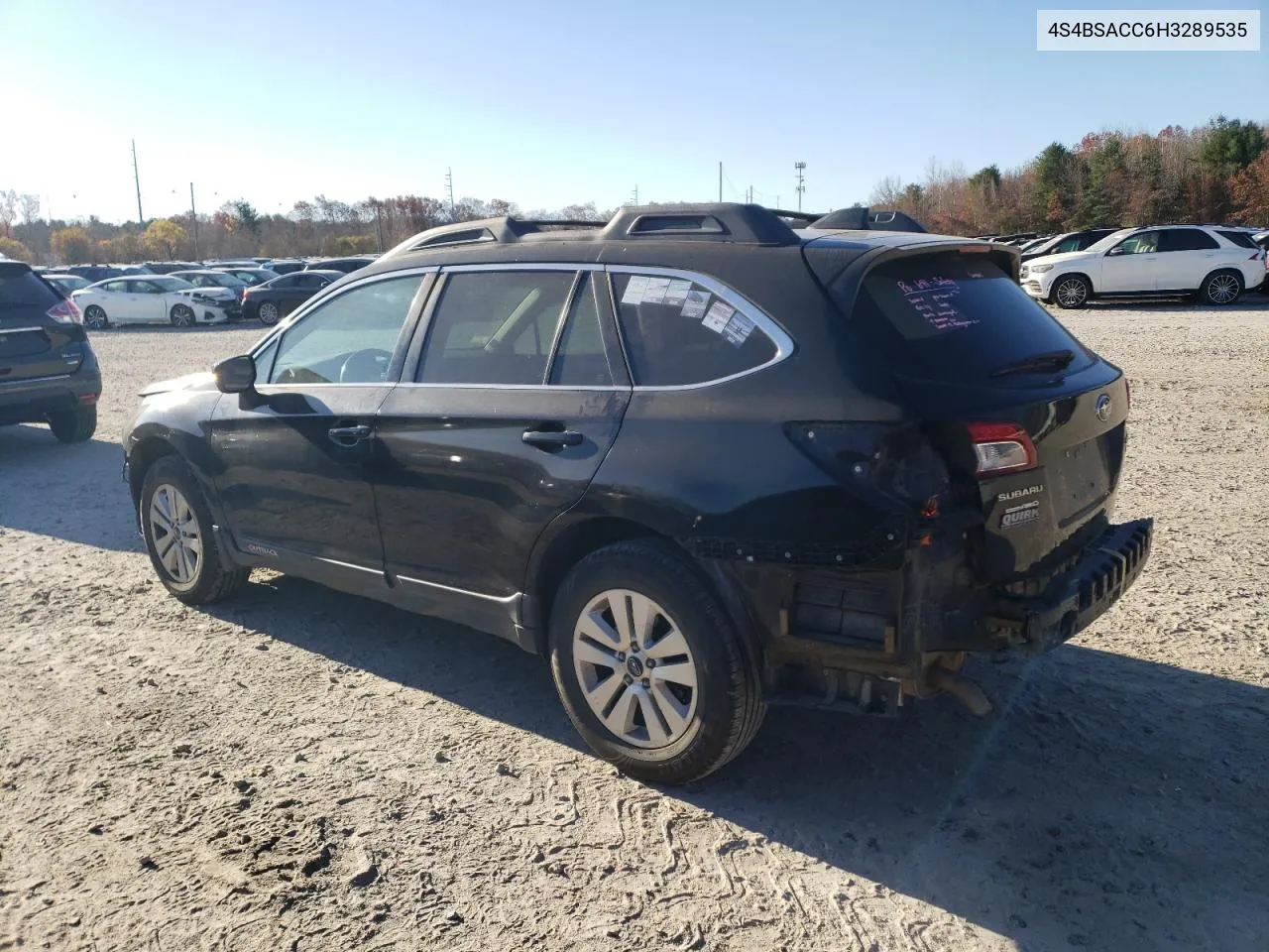 2017 Subaru Outback 2.5I Premium VIN: 4S4BSACC6H3289535 Lot: 77140154