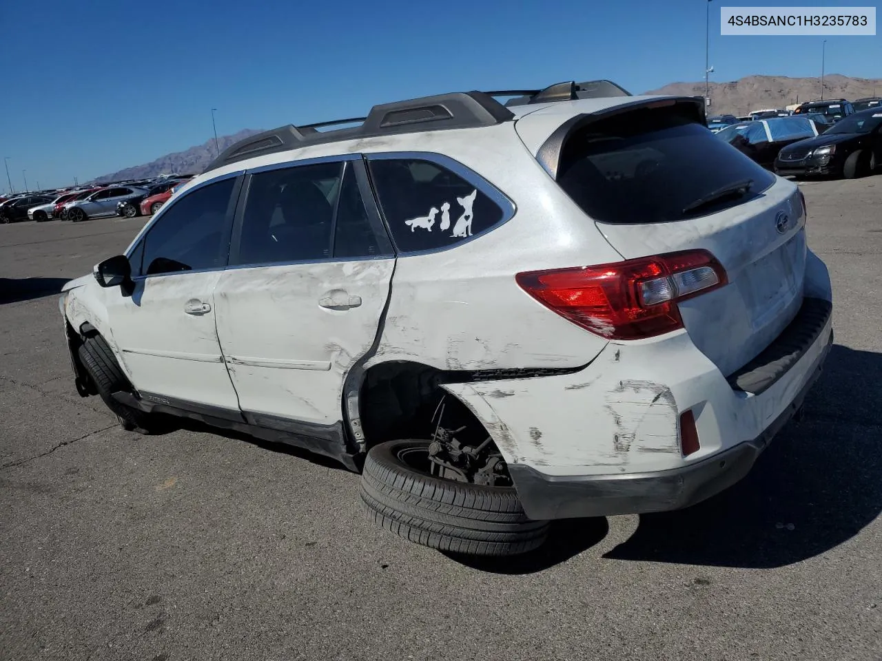 2017 Subaru Outback 2.5I Limited VIN: 4S4BSANC1H3235783 Lot: 77460054