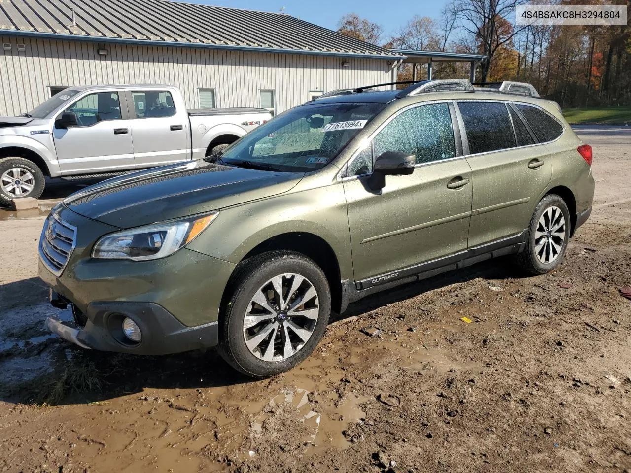 2017 Subaru Outback 2.5I Limited VIN: 4S4BSAKC8H3294804 Lot: 77613994