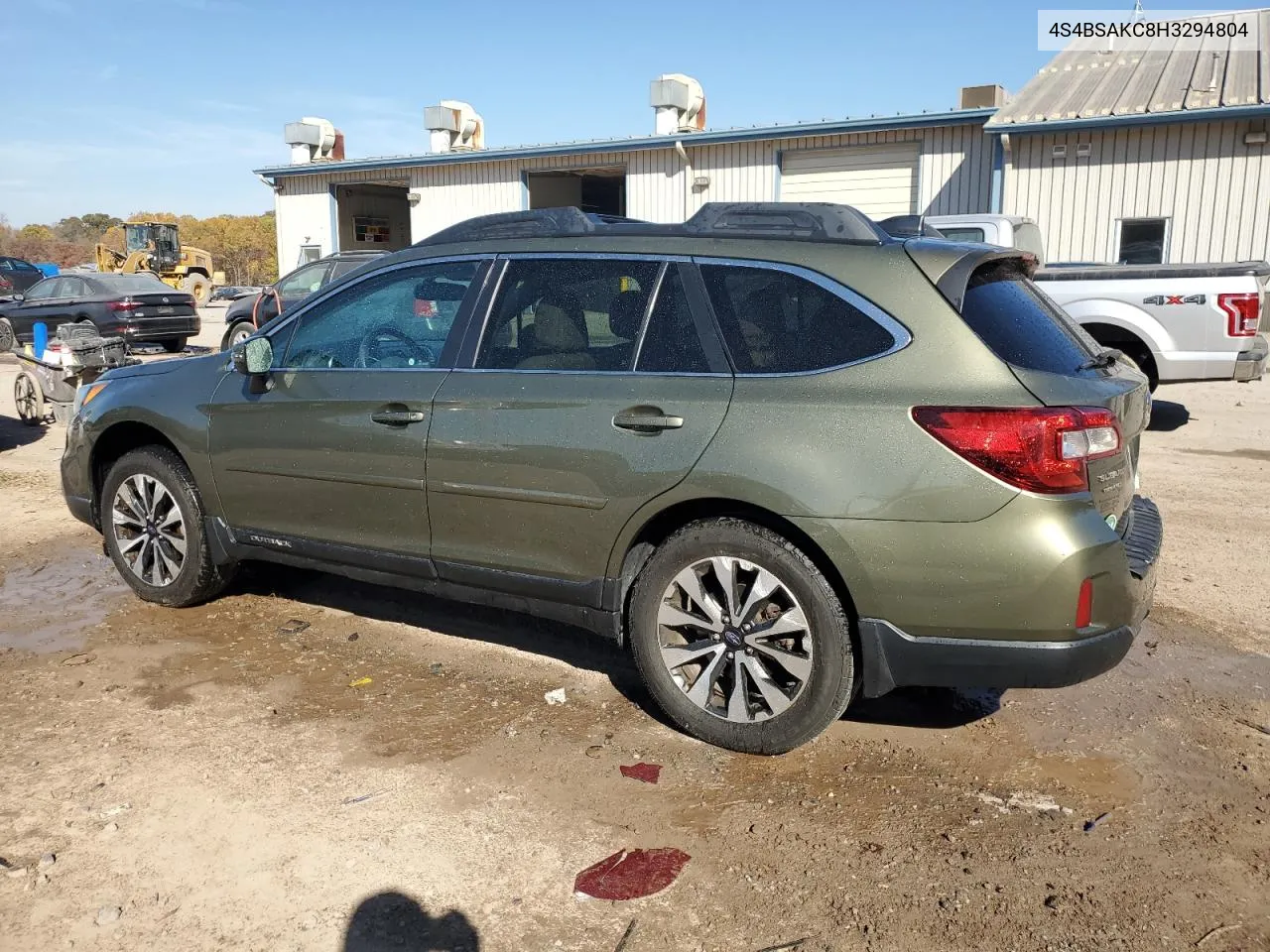 4S4BSAKC8H3294804 2017 Subaru Outback 2.5I Limited