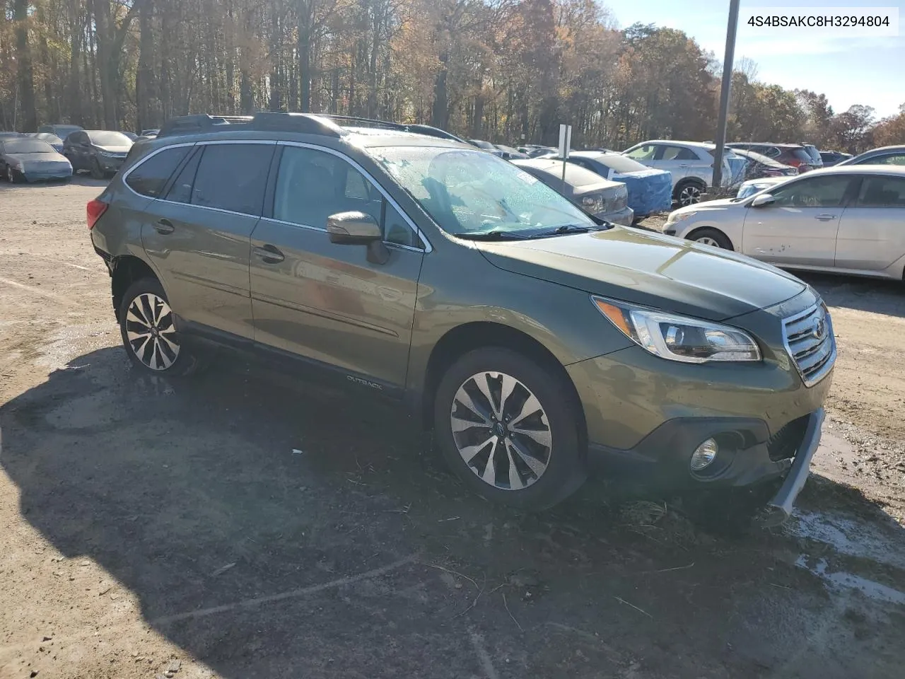 4S4BSAKC8H3294804 2017 Subaru Outback 2.5I Limited