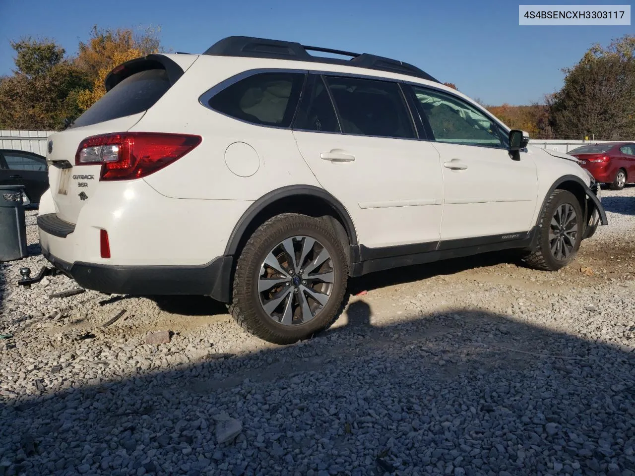 2017 Subaru Outback 3.6R Limited VIN: 4S4BSENCXH3303117 Lot: 77645874