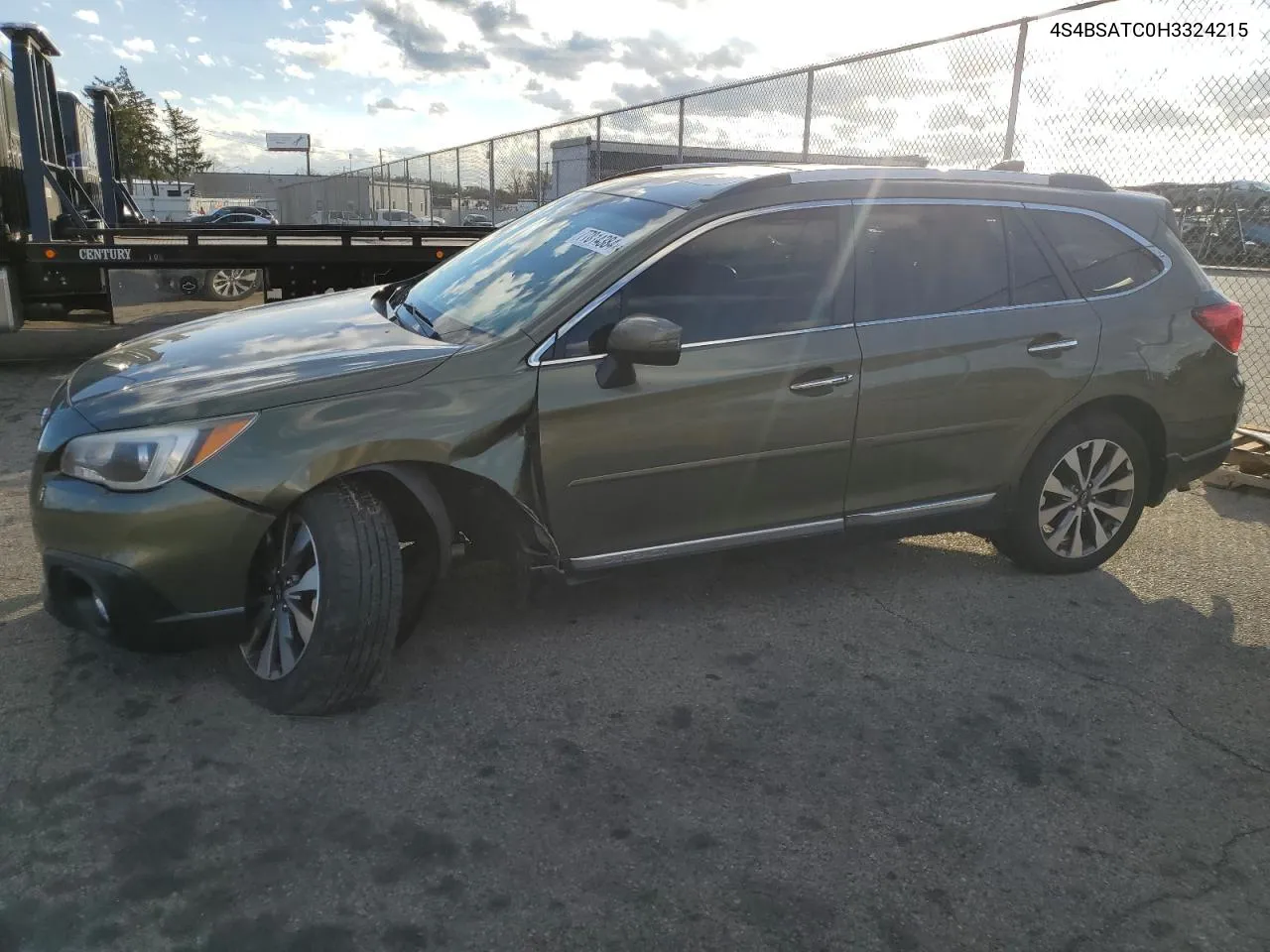 2017 Subaru Outback Touring VIN: 4S4BSATC0H3324215 Lot: 77814384