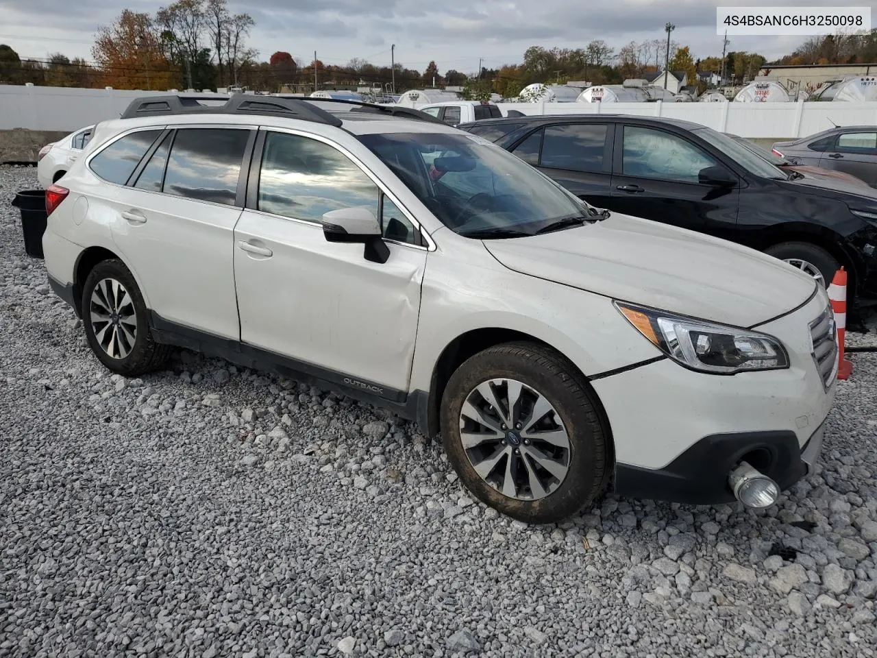 2017 Subaru Outback 2.5I Limited VIN: 4S4BSANC6H3250098 Lot: 78479964