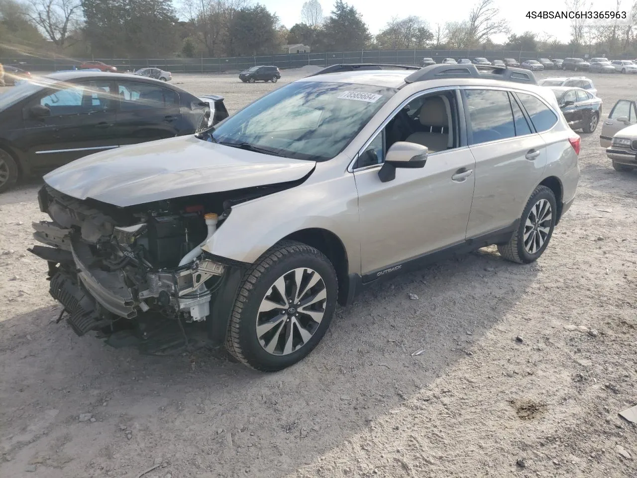 2017 Subaru Outback 2.5I Limited VIN: 4S4BSANC6H3365963 Lot: 78585684