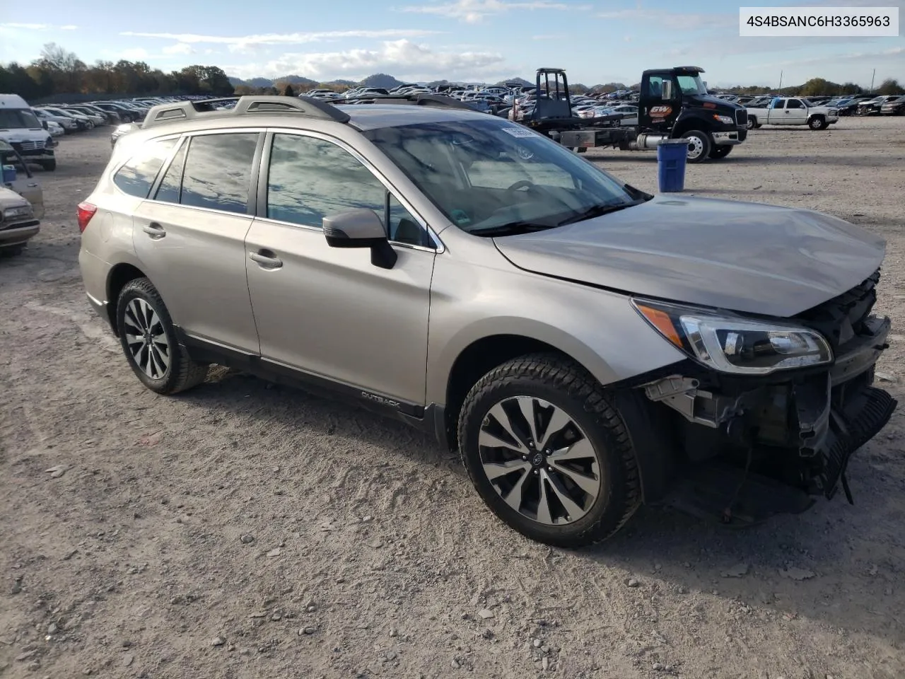 2017 Subaru Outback 2.5I Limited VIN: 4S4BSANC6H3365963 Lot: 78585684