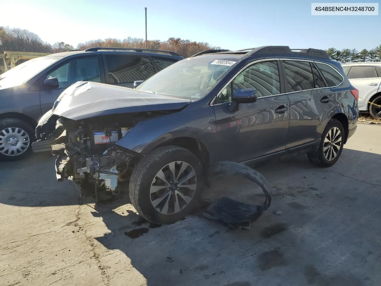 2017 Subaru Outback 3.6R Limited VIN: 4S4BSENC4H3248700 Lot: 78882854