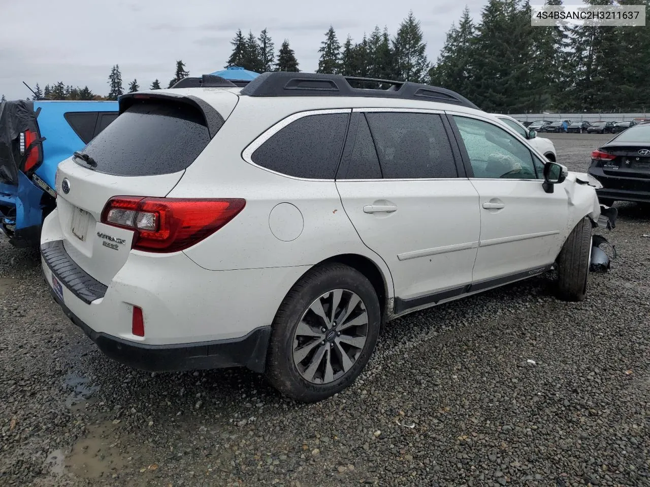 2017 Subaru Outback 2.5I Limited VIN: 4S4BSANC2H3211637 Lot: 78950004