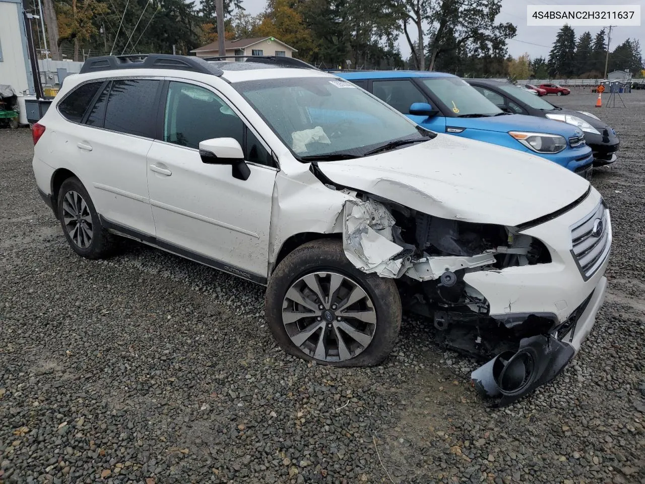 2017 Subaru Outback 2.5I Limited VIN: 4S4BSANC2H3211637 Lot: 78950004