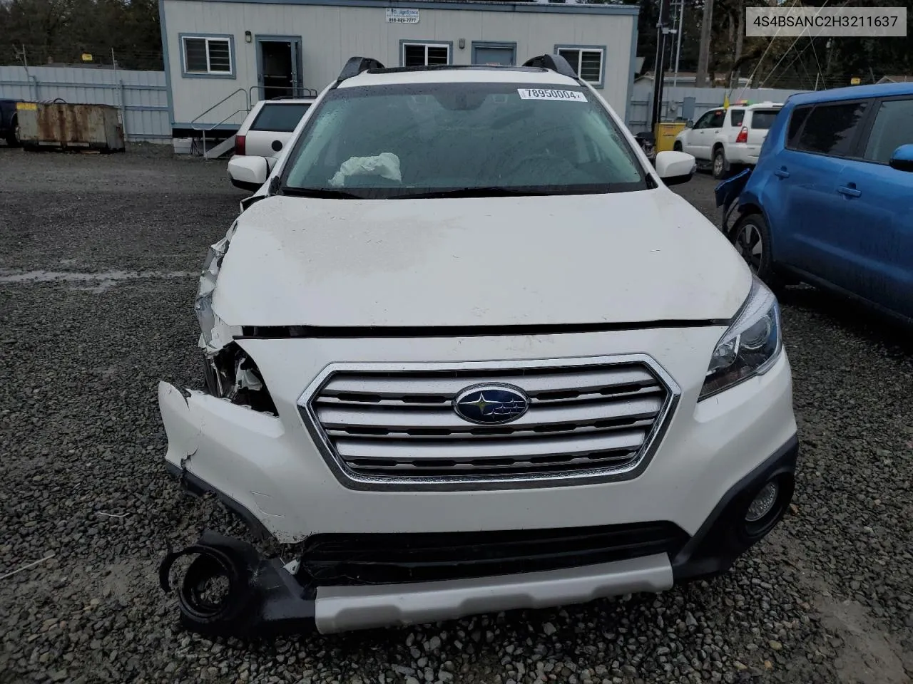 2017 Subaru Outback 2.5I Limited VIN: 4S4BSANC2H3211637 Lot: 78950004