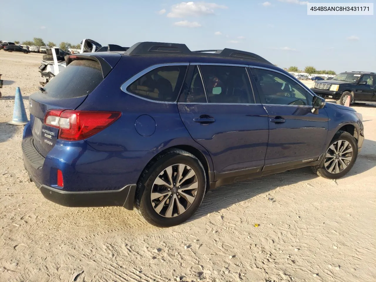 2017 Subaru Outback 2.5I Limited VIN: 4S4BSANC8H3431171 Lot: 79061964