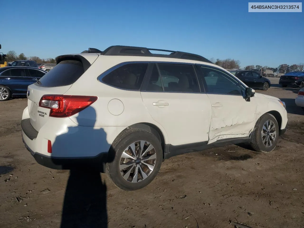 2017 Subaru Outback 2.5I Limited VIN: 4S4BSANC3H3213574 Lot: 79164984