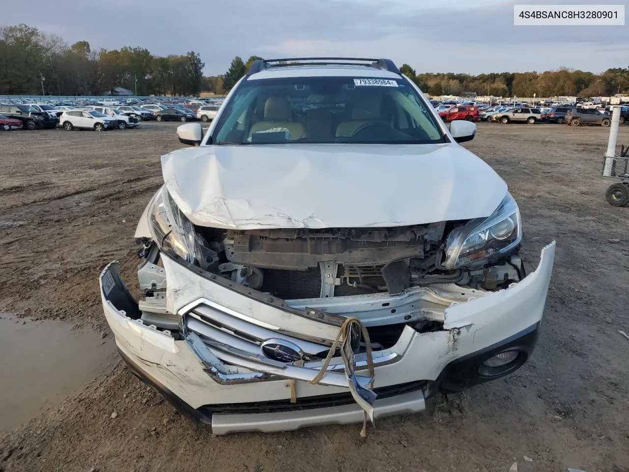 2017 Subaru Outback 2.5I Limited VIN: 4S4BSANC8H3280901 Lot: 79338984