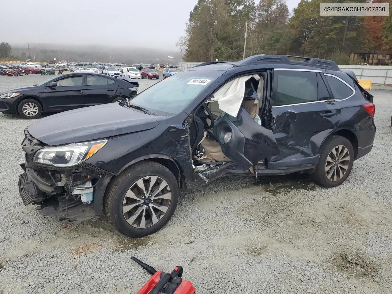 2017 Subaru Outback 2.5I Limited VIN: 4S4BSAKC6H3407830 Lot: 79391304