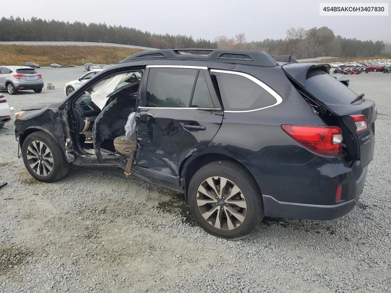 2017 Subaru Outback 2.5I Limited VIN: 4S4BSAKC6H3407830 Lot: 79391304