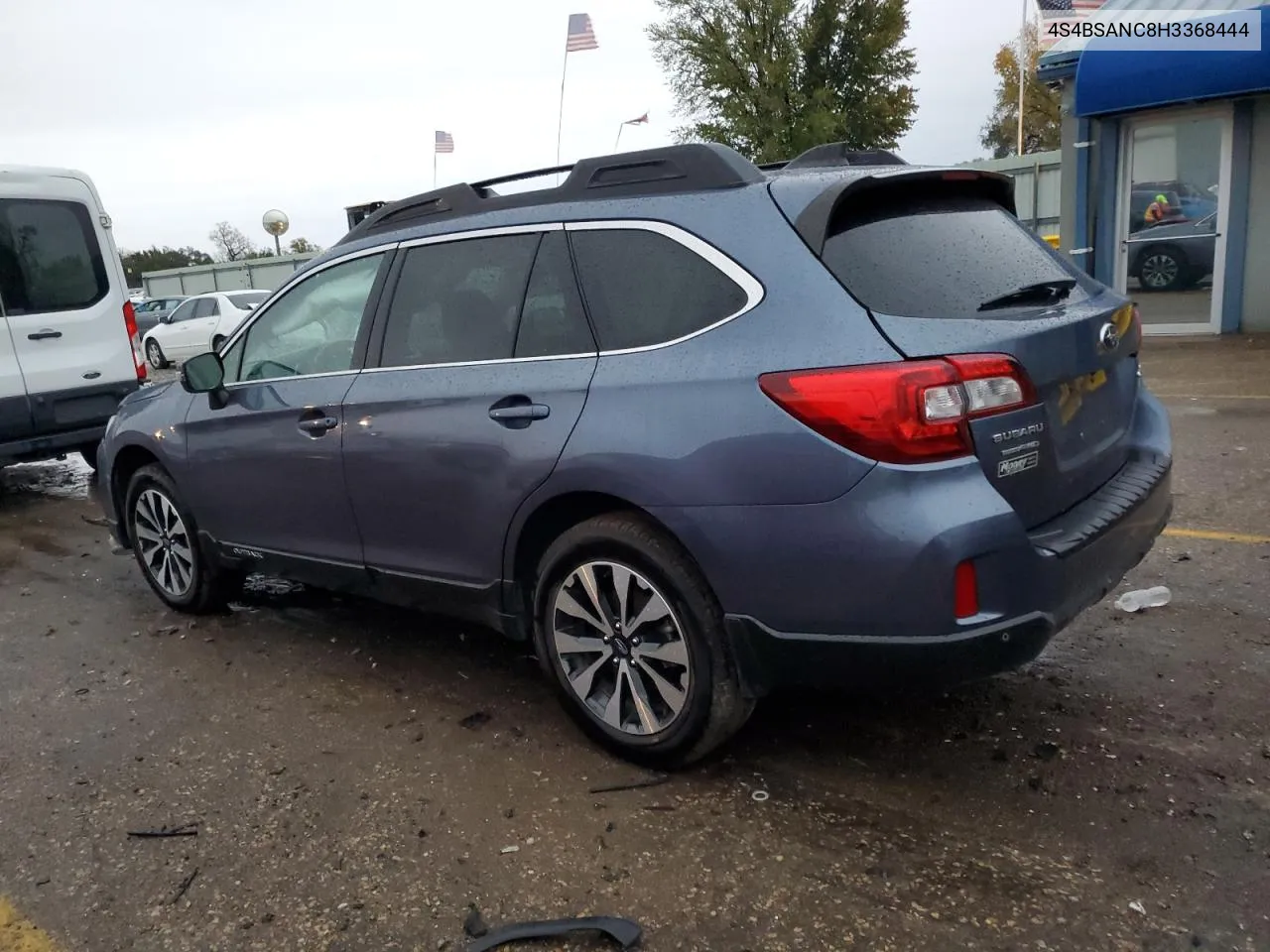 2017 Subaru Outback 2.5I Limited VIN: 4S4BSANC8H3368444 Lot: 79627124