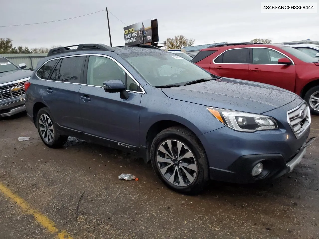 2017 Subaru Outback 2.5I Limited VIN: 4S4BSANC8H3368444 Lot: 79627124