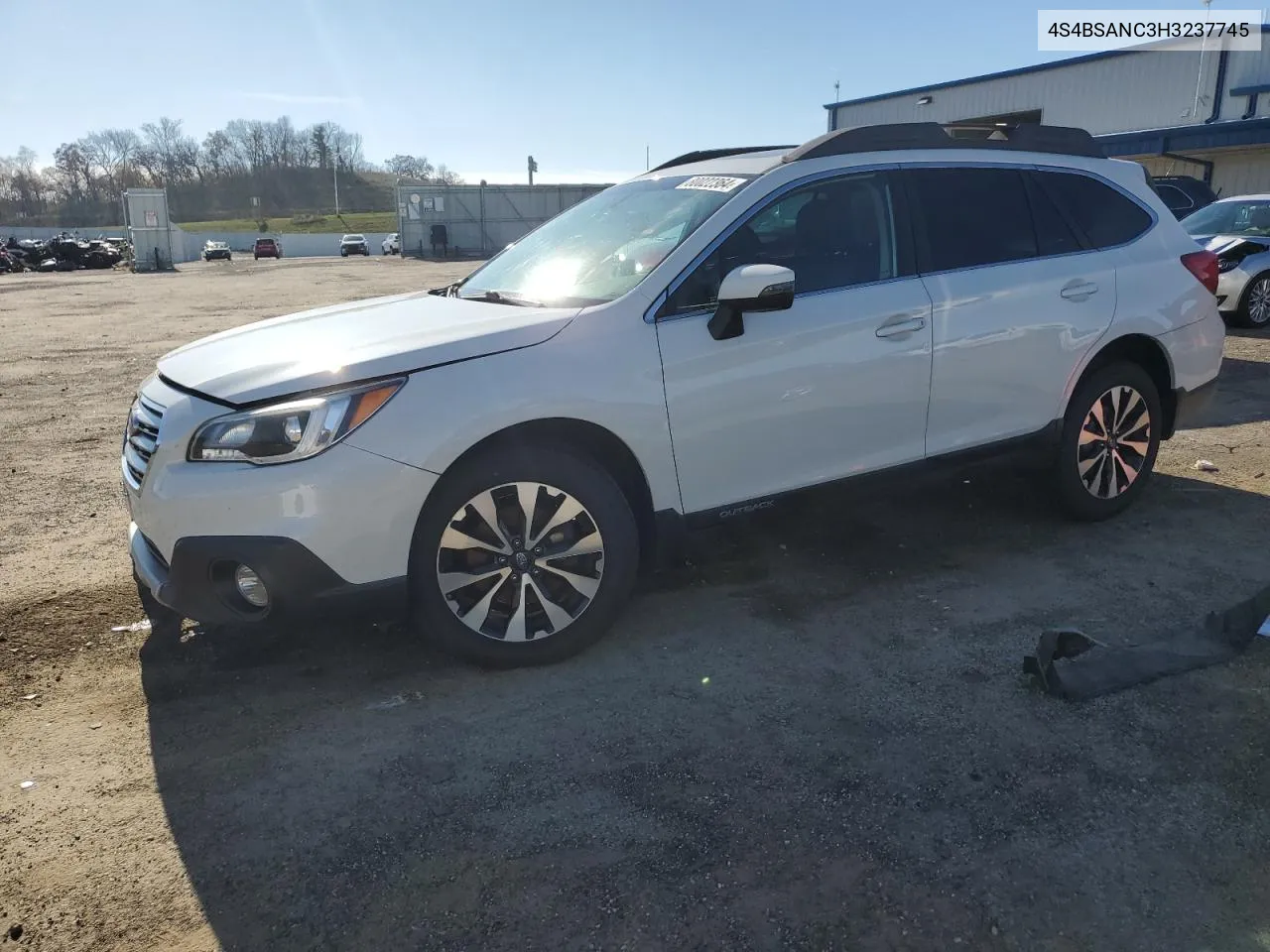 2017 Subaru Outback 2.5I Limited VIN: 4S4BSANC3H3237745 Lot: 80022364