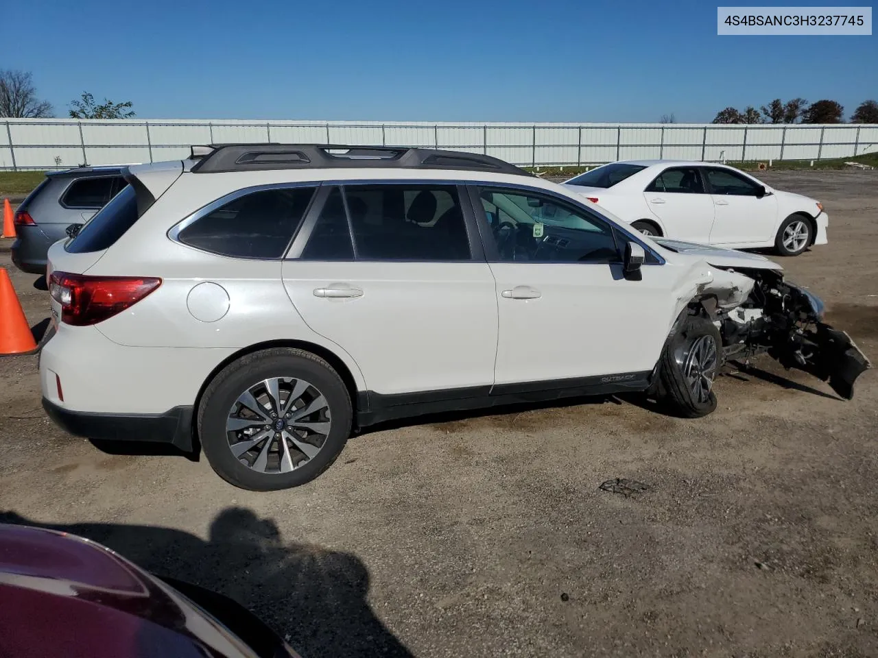 2017 Subaru Outback 2.5I Limited VIN: 4S4BSANC3H3237745 Lot: 80022364